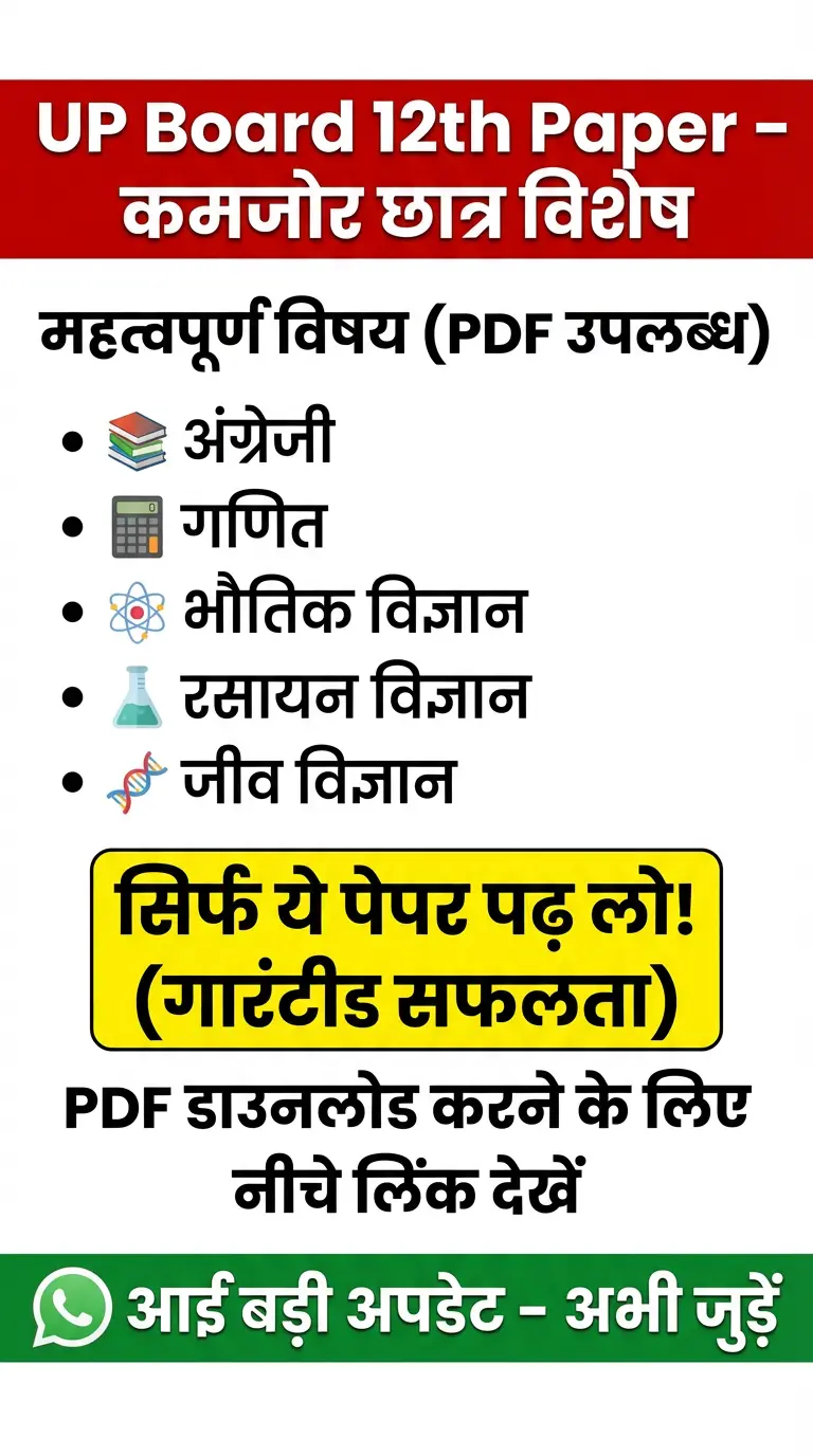 UP Board Pre Exam science stream