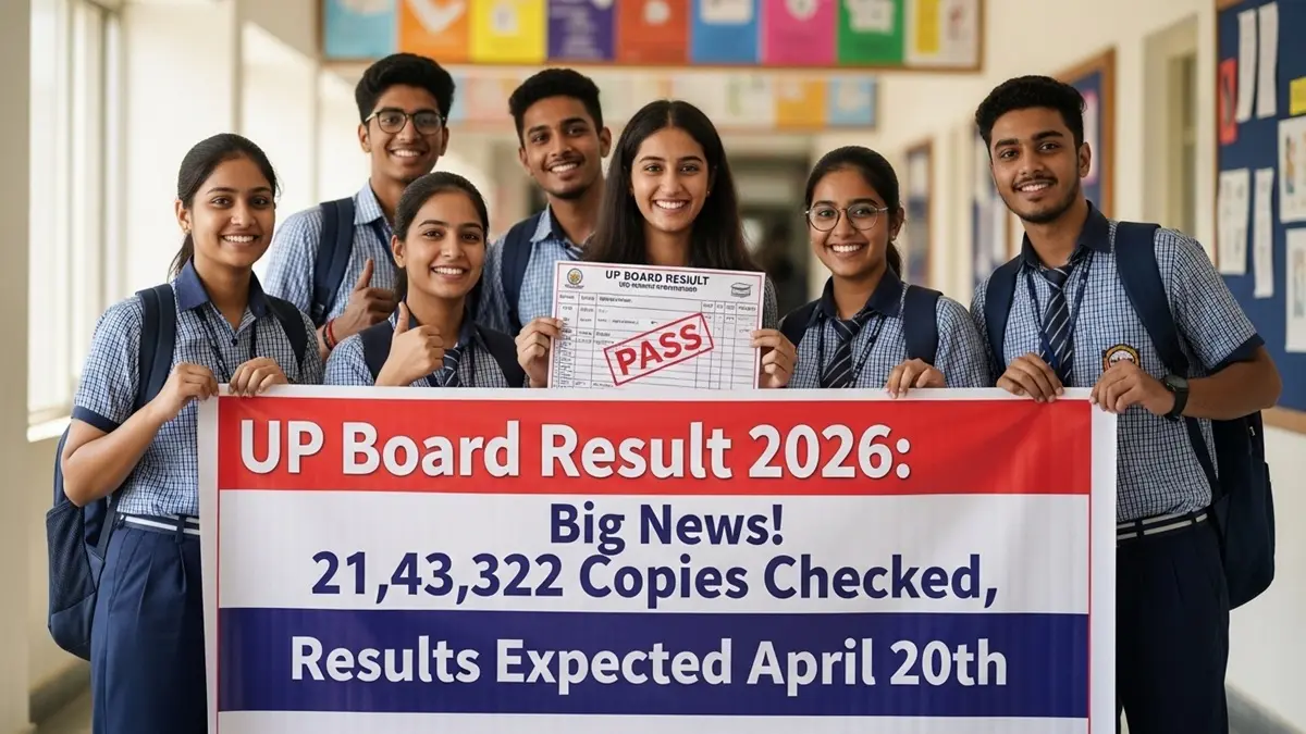 UP Board Result 2026 रात को आई बड़ी खबर! 21,43,322 Copies Check हो गईं - 1 अप्रैल तक खत्म होगी जाँच, अब 20 अप्रैल का इंतजार करो
